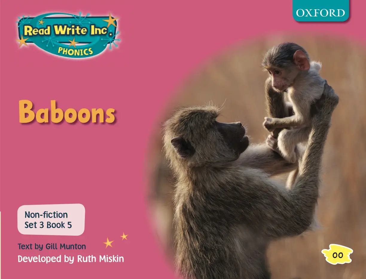 Discover wild baboons in this phonics reader packed with facts and simple sounds to build early reading skills with confidence and curiosity.