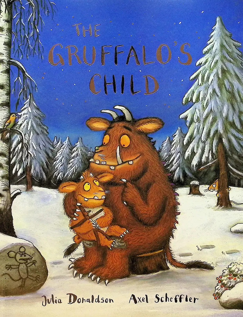 The Gruffalo’s child goes on a brave night time journey to find the Big Bad Mouse. A rhyming, wintry tale of courage, curiosity, and surprise.
