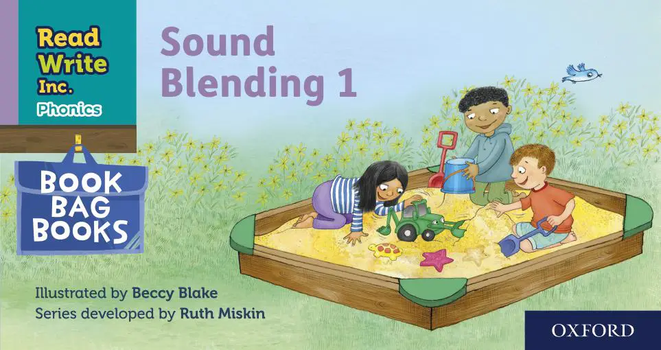 Practice blending phonemes to form whole words with this essential early phonics resource that supports first reading steps with clear illustrations.
