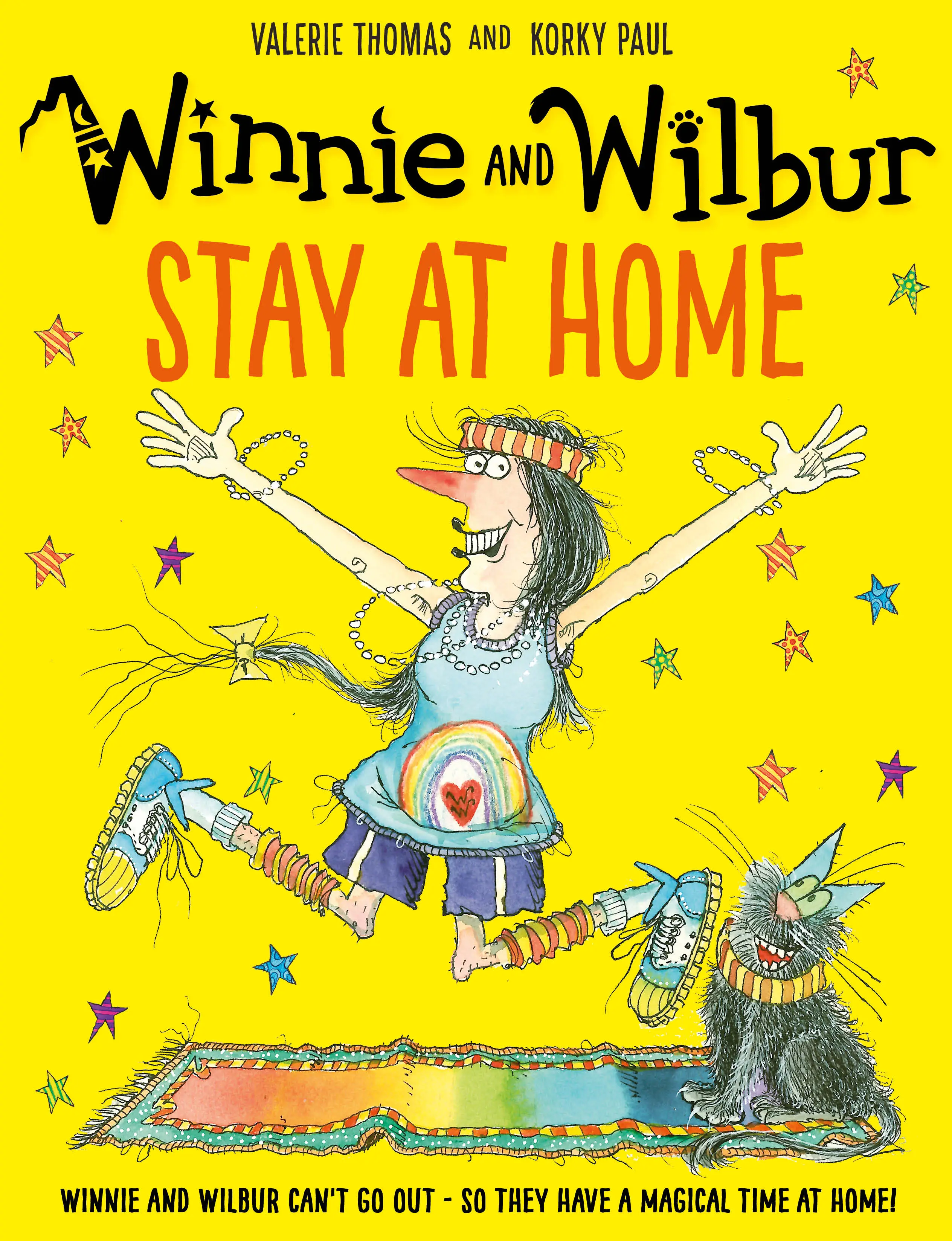 Winnie and Wilbur tackle lockdown life with magical mischief. A comforting, funny story that helps children understand staying safe at home.