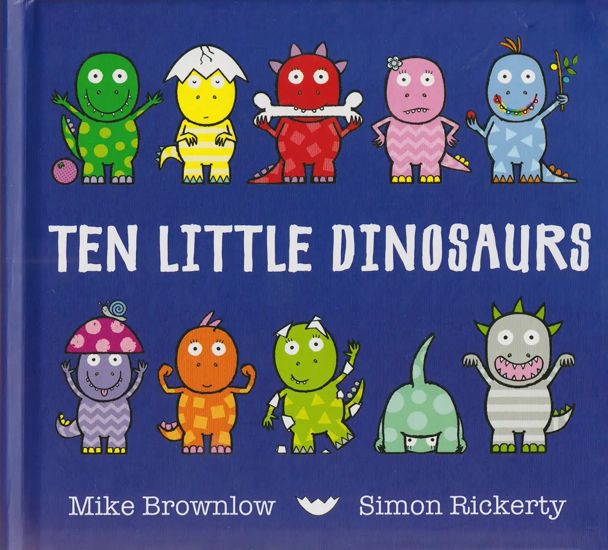 Count down with ten playful dinosaurs as they face hilarious mishaps in this fun, rhyming, and colorful picture book by Mike Brownlow and Simon Rickerty.