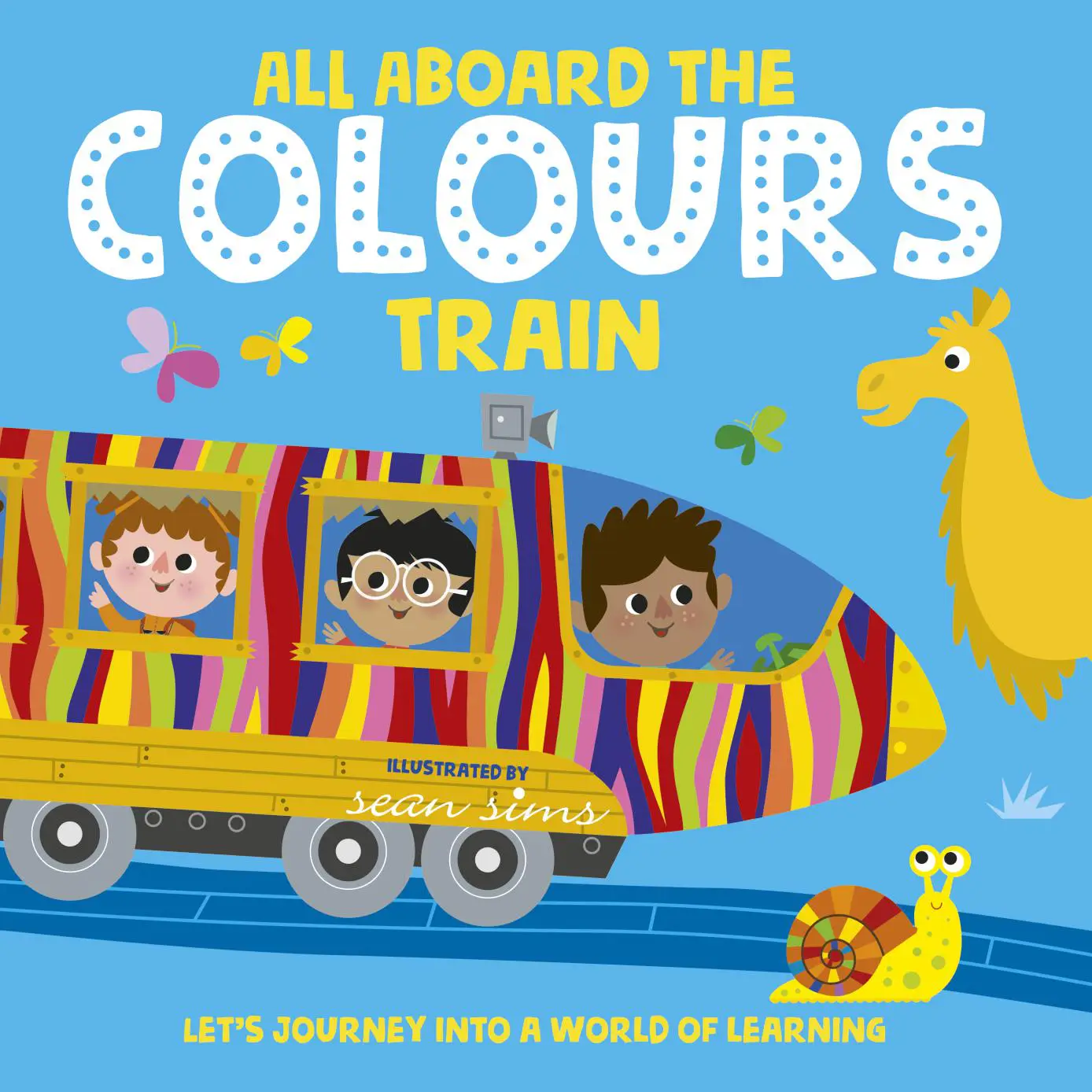 Hop on the train and learn your colours in this joyful, rhyming journey through a vibrant world—perfect for toddlers and preschoolers.